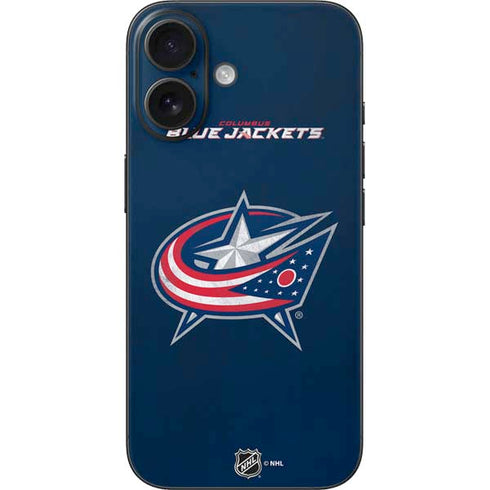 NHL Columbus Blue Jackets Distressed iPhone 16 Skin
