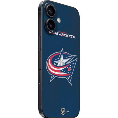 NHL Columbus Blue Jackets Distressed iPhone 16 Skin