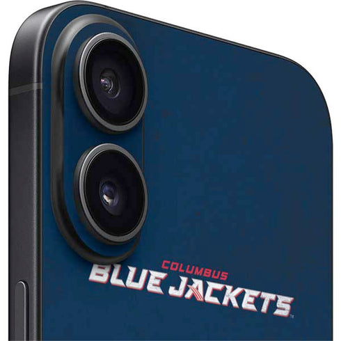NHL Columbus Blue Jackets Distressed iPhone 16 Skin