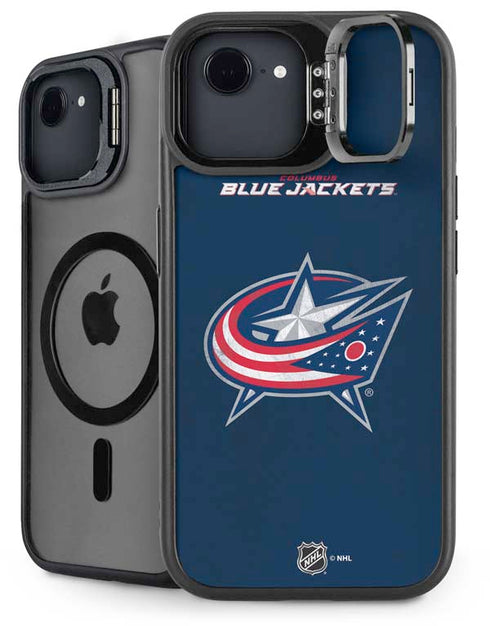 NHL Columbus Blue Jackets Distressed iPhone 16e Kickstand Case