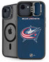 NHL Columbus Blue Jackets Distressed iPhone 16e Kickstand Case