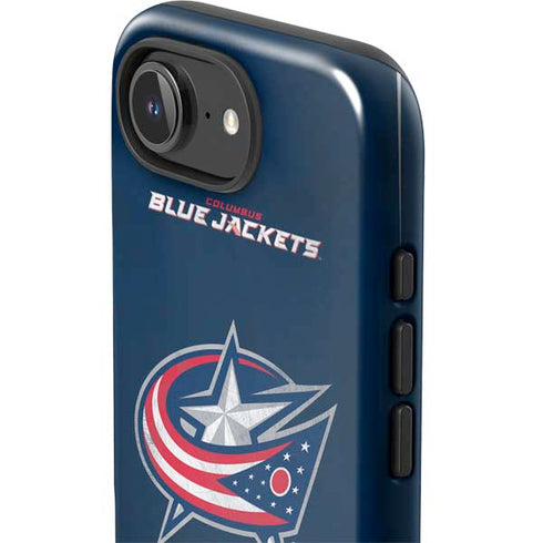 NHL Columbus Blue Jackets Distressed iPhone 16e Impact Case
