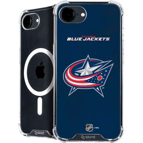 NHL Columbus Blue Jackets Distressed iPhone 16e MagSafe Case