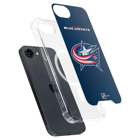NHL Columbus Blue Jackets Distressed iPhone 16e MagSafe Case