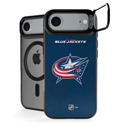 NHL Columbus Blue Jackets Distressed iPhone 17 Air Kickstand Case