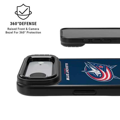 NHL Columbus Blue Jackets Distressed iPhone 17 Air Kickstand Case