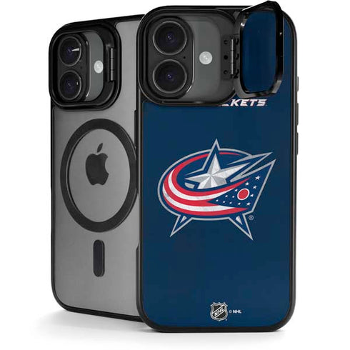 NHL Columbus Blue Jackets Distressed iPhone 17 Kickstand Case