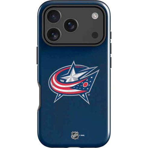 NHL Columbus Blue Jackets Distressed iPhone 17 Pro Impact Case