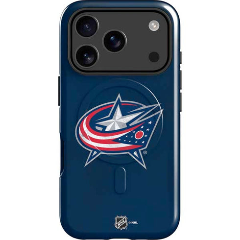 NHL Columbus Blue Jackets Distressed iPhone 17 Pro Magsafe Impact Case