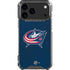 NHL Columbus Blue Jackets Distressed iPhone 17 Pro Max Clear Case