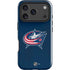 NHL Columbus Blue Jackets Distressed iPhone 17 Pro Max Impact Case