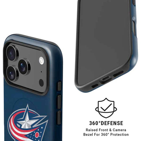 NHL Columbus Blue Jackets Distressed iPhone 17 Pro Max Magsafe Impact Case