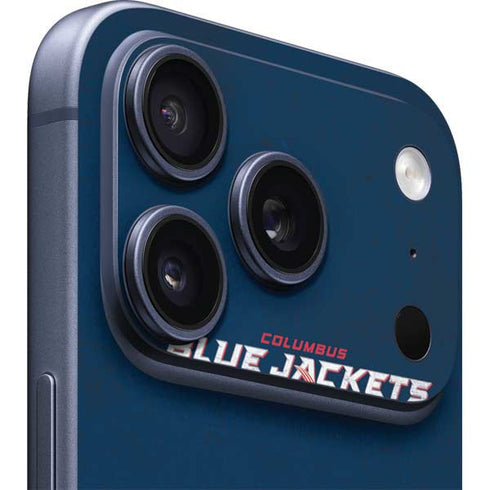 NHL Columbus Blue Jackets Distressed iPhone 17 Pro Max Skin