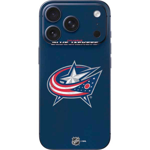 NHL Columbus Blue Jackets Distressed iPhone 17 Pro Skin