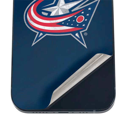 NHL Columbus Blue Jackets Distressed iPhone 17 Pro Skin