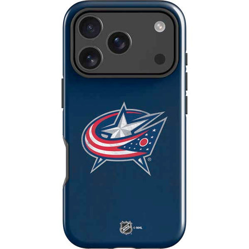 NHL Columbus Blue Jackets Distressed iPhone 18 Pro Impact Case
