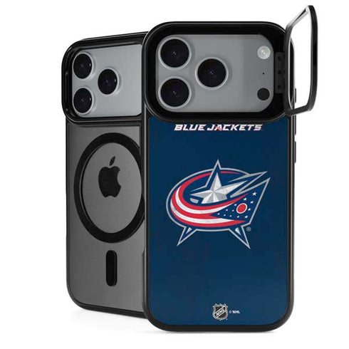 NHL Columbus Blue Jackets Distressed iPhone 18 Pro Max Kickstand Case