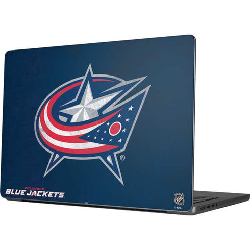 NHL Columbus Blue Jackets Distressed Apple MacBook Pro 14-inch Skin