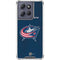 NHL Columbus Blue Jackets Distressed Moto G 5G (2025) Clear Case