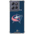 NHL Columbus Blue Jackets Distressed Moto G 5G (2025) Clear Case