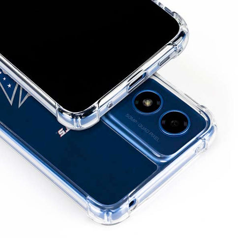 NHL Columbus Blue Jackets Distressed Moto G Play 4G (2024) Clear Case