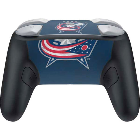 NHL Columbus Blue Jackets Distressed Nintendo Switch 2 (2025) Pro Controller Skin