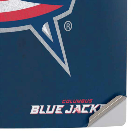 NHL Columbus Blue Jackets Distressed PS5 Slim Digital Edition Console Skin