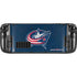 NHL Columbus Blue Jackets Distressed Steam Deck Handheld Gaming Computer OLED Skin