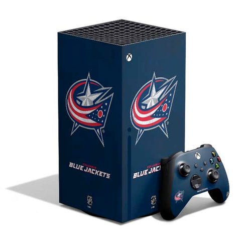 NHL Columbus Blue Jackets Distressed XBox Series X Digital Edition Bundle Skin