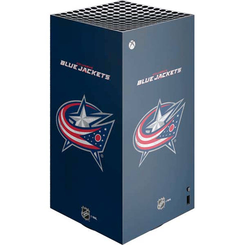 NHL Columbus Blue Jackets Distressed XBox Series X Digital Edition Console Skin