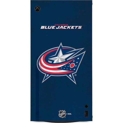 NHL Columbus Blue Jackets Distressed XBox Series X Digital Edition Console Skin