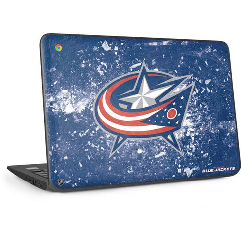 NHL Columbus Blue Jackets Frozen HP Chromebook Skin