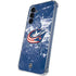 NHL Columbus Blue Jackets Frozen Galaxy A55 5G Clear Case