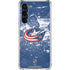 NHL Columbus Blue Jackets Frozen Galaxy S24 FE Clear Case