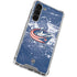 NHL Columbus Blue Jackets Frozen Galaxy S24 FE Clear Case