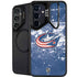 NHL Columbus Blue Jackets Frozen Galaxy S25 Plus Kickstand Case
