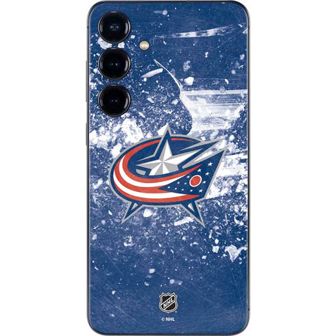 NHL Columbus Blue Jackets Frozen Galaxy S25 Plus Skin