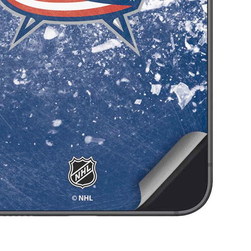 NHL Columbus Blue Jackets Frozen Galaxy S25 Skin