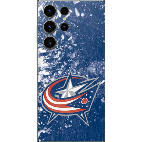 NHL Columbus Blue Jackets Frozen Galaxy S25 Ultra Skin