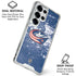 NHL Columbus Blue Jackets Frozen Galaxy S25 Ultra Clear Case