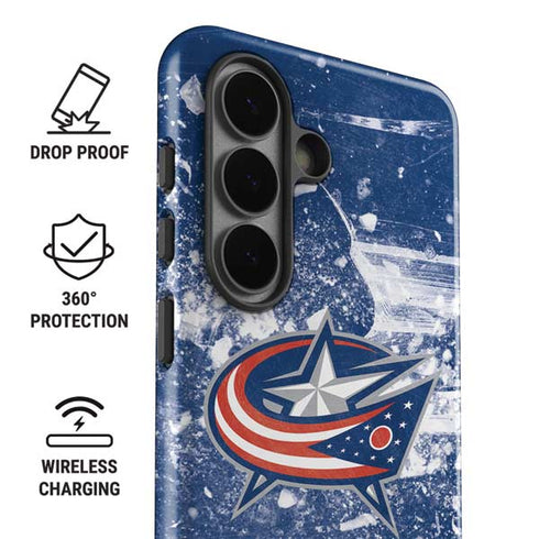 NHL Columbus Blue Jackets Frozen Galaxy S26 Plus Impact Case