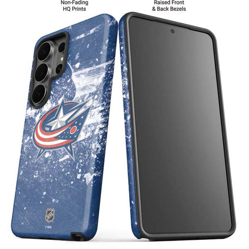 NHL Columbus Blue Jackets Frozen Galaxy S26 Ultra Impact Case