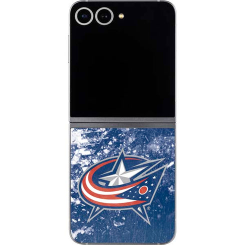NHL Columbus Blue Jackets Frozen Galaxy Z Flip6 Skin