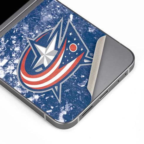 NHL Columbus Blue Jackets Frozen Galaxy Z Flip6 Skin