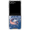 NHL Columbus Blue Jackets Frozen Galaxy Z Flip7 Clear Case