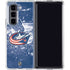 NHL Columbus Blue Jackets Frozen Galaxy Z Fold5 5G Clear Case