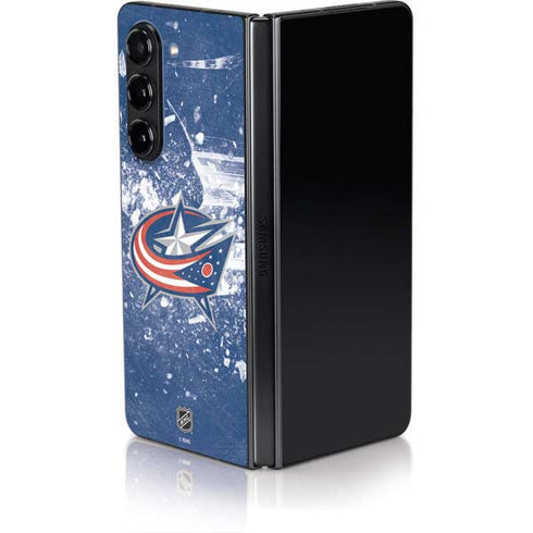 NHL Columbus Blue Jackets Frozen Galaxy Z Fold5 5G Skin
