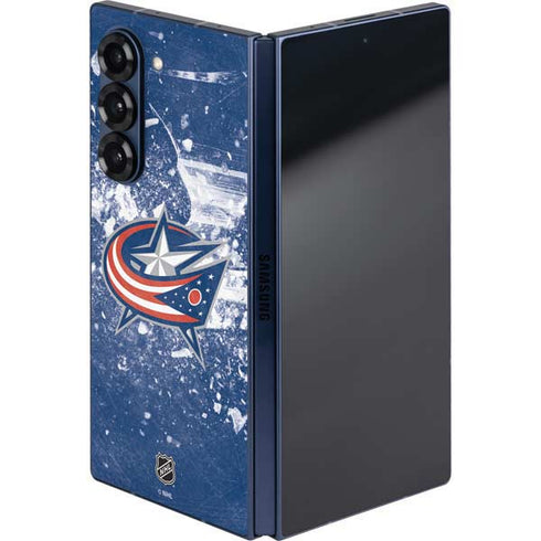 NHL Columbus Blue Jackets Frozen Galaxy Z Fold6 Skin