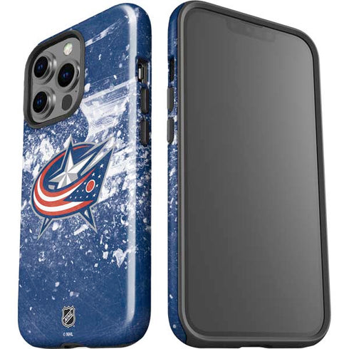 NHL Columbus Blue Jackets Frozen iPhone 15 Pro Impact Case