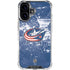 NHL Columbus Blue Jackets Frozen iPhone 16 Clear Case